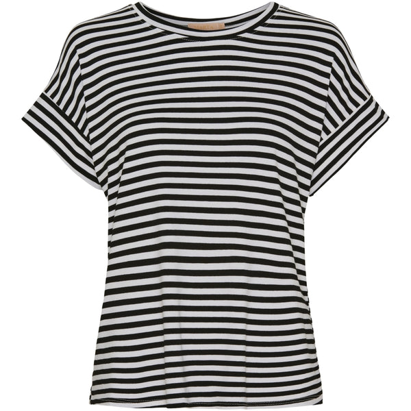MARTA DU CHATEAU Marta du chateau dam t-shirt 85356 T-shirt White/Black Stripe