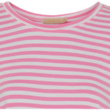 MARTA DU CHATEAU Marta du chateau dam t-shirt 85356 T-shirt White/Bubblegum Stripe