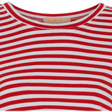 MARTA DU CHATEAU Marta du chateau dam t-shirt 85356 T-shirt White/Rosso Stripe