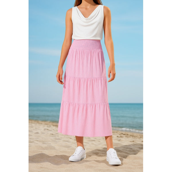 MARTA DU CHATEAU Marta Du Chateau teen kjol MDCJOSEFINA 5849 teen Skirt 1487PrintFuxiaStripe