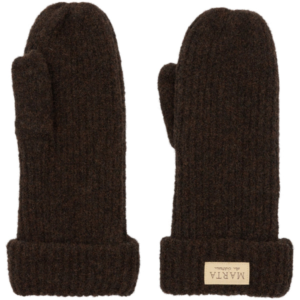 MARTA DU CHATEAU Marta du Chateau dame handsker Mitten 26208 Gloves Brown