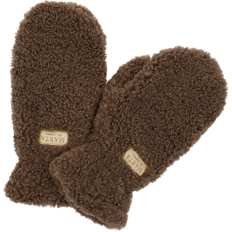 MARTA DU CHATEAU Marta Teddy dam vantar 48744 Gloves Dk Brown