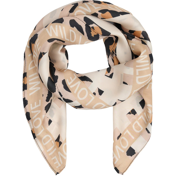 MARTA DU CHATEAU Marta du Chateau Dam Scarf MdcEliane FA-Scarf Scarf Beige Leo