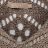 MARTA DU CHATEAU Marta du Chateau Dam Stickad MdcNieve 65033 Knit Fango