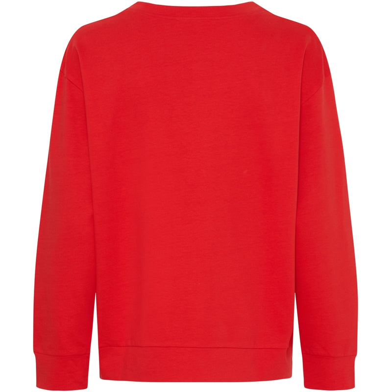 MARTA DU CHATEAU Marta du Chateau Dam Sweatshirt MdcAnnemette J-639 Sweatshirt Red