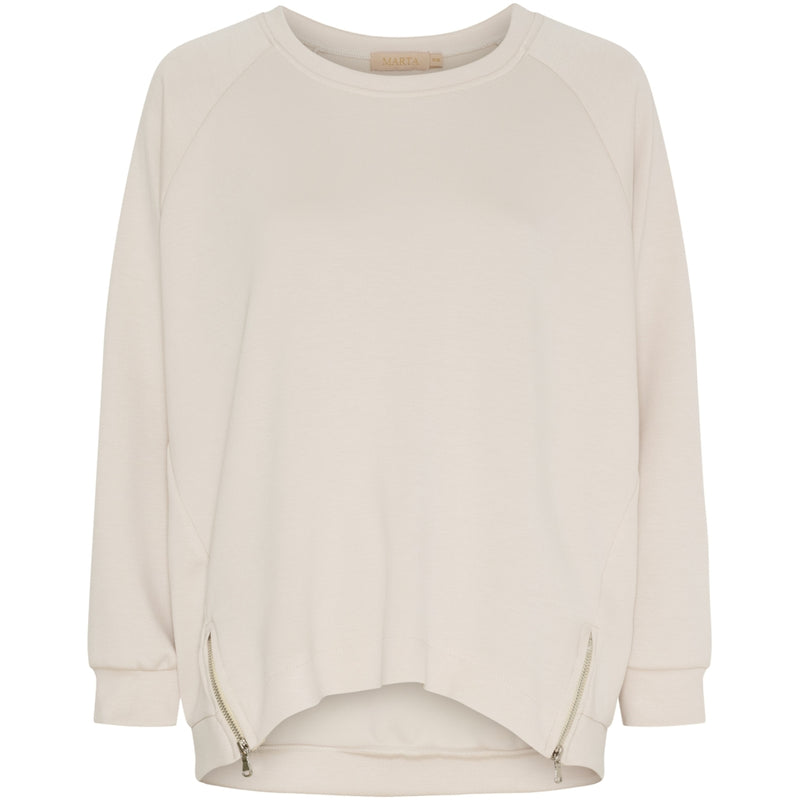 MARTA DU CHATEAU Marta du Chateau Dam Sweatshirt MdcCerise 258026 Sweatshirt Beige09