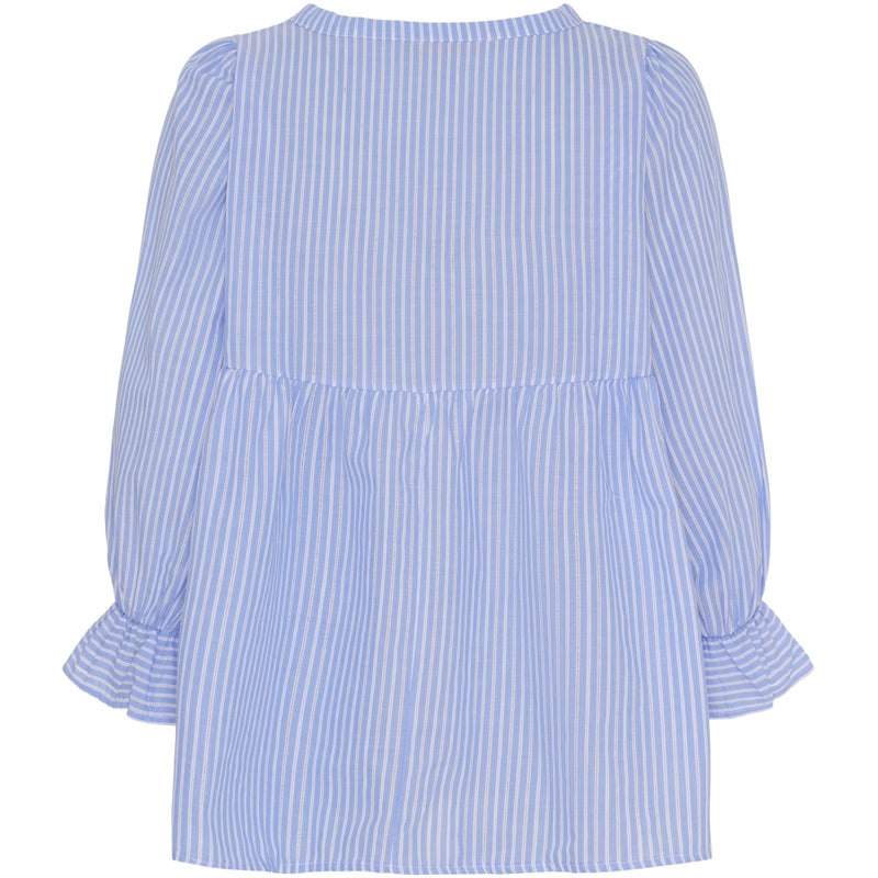 MARTA DU CHATEAU Marta du Chateau Dam blus MdcAbelia 6789 Shirt Celeste