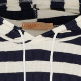 MARTA DU CHATEAU Marta du Chateau Dam blus med huva MedYsaline 21146 Restudsalg Navy