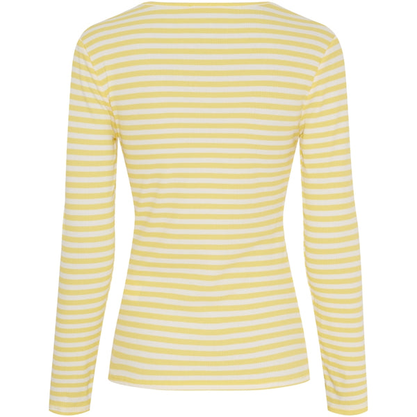 MARTA DU CHATEAU Marta du Chateau Dam långärmad T-Shirt MdcJosiane 49066 LS Tee Giallo/Greggio