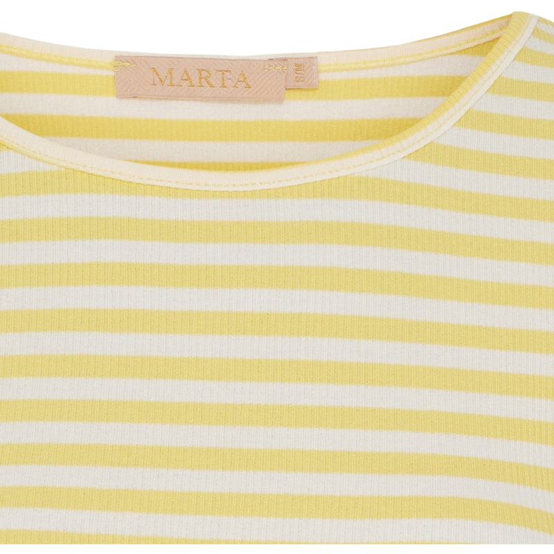 MARTA DU CHATEAU Marta du Chateau Dam långärmad T-Shirt MdcJosiane 49066 LS Tee Giallo/Greggio