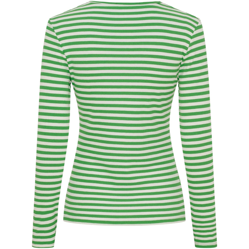 MARTA DU CHATEAU Marta du Chateau Dam långärmad T-Shirt MdcJosiane 49066 LS Tee Menta/greggio