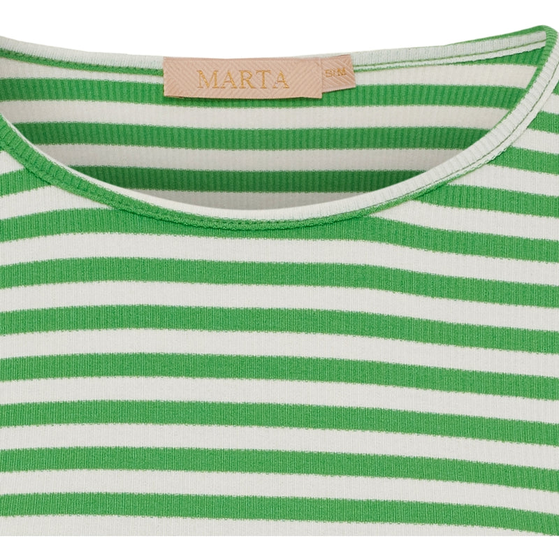 MARTA DU CHATEAU Marta du Chateau Dam långärmad T-Shirt MdcJosiane 49066 LS Tee Menta/greggio