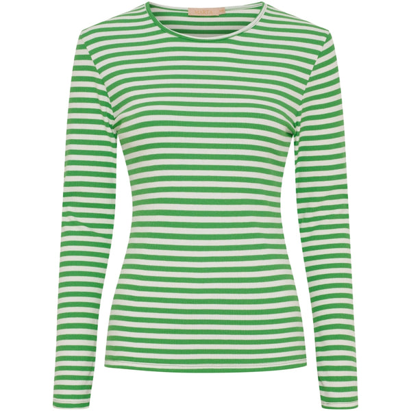 MARTA DU CHATEAU Marta du Chateau Dam långärmad T-Shirt MdcJosiane 49066 LS Tee Menta/greggio