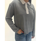 MARTA DU CHATEAU Marta du Chateau Dam polo MdcCapucine 38910/S Polo navy/white