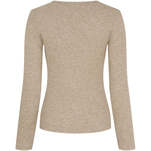 MARTA DU CHATEAU Marta du Chateau Dame Langærmet T-Shirt MdcCelia 38915 LS Tee Camel3-