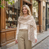 MARTA DU CHATEAU Marta du Chateau dam Scarf MdcBarbera FA37240 Scarf Beige