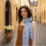 MARTA DU CHATEAU Marta du Chateau dam Scarf MdcBarbera FA37240 Scarf Blue