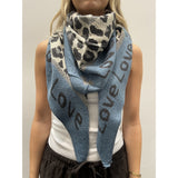 MARTA DU CHATEAU Marta du Chateau dam Scarf MdcClio BA-0746 Scarf Blue23