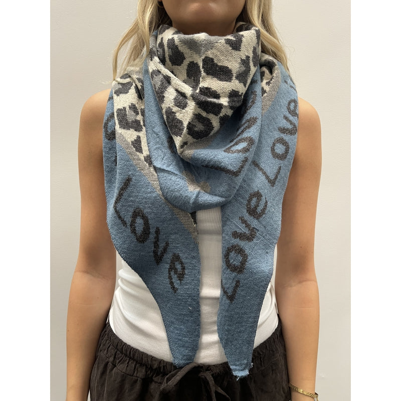 MARTA DU CHATEAU Marta du Chateau dam Scarf MdcClio BA-0746 Scarf Blue23