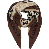 MARTA DU CHATEAU Marta du Chateau dam Scarf MdcClio BA-0746 Scarf Coffee