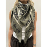 MARTA DU CHATEAU Marta du Chateau dam Scarf MdcClio BA-0746 Scarf DarkGreen9