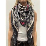MARTA DU CHATEAU Marta du Chateau dam Scarf MdcClio BA-0746 Scarf Grey5