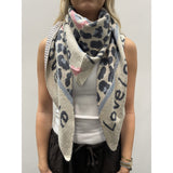 MARTA DU CHATEAU Marta du Chateau dam Scarf MdcClio BA-0746 Scarf SkyBlue14