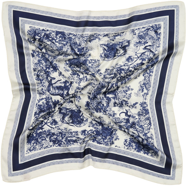 Marta du Chateau dam Scarf MdcBarbera FA37240 - Blue