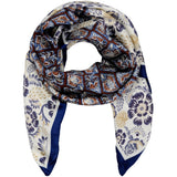 MARTA DU CHATEAU Marta du Chateau dam Scarf MdcJuline FA-Scarf Scarf Navy3874