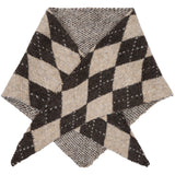 MARTA DU CHATEAU Marta du Chateau dam Scarf MdcMaxi BA-3512 Scarf Coffee/Taupe