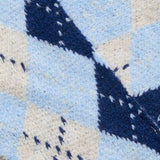 MARTA DU CHATEAU Marta du Chateau dam Scarf MdcMaxi BA-3512 Scarf Navy/Light Blue