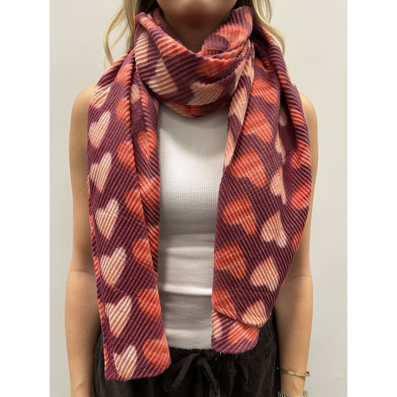 MARTA DU CHATEAU Marta du Chateau dam Scarf MdcSaphira BA-1531 Scarf Bordeaux
