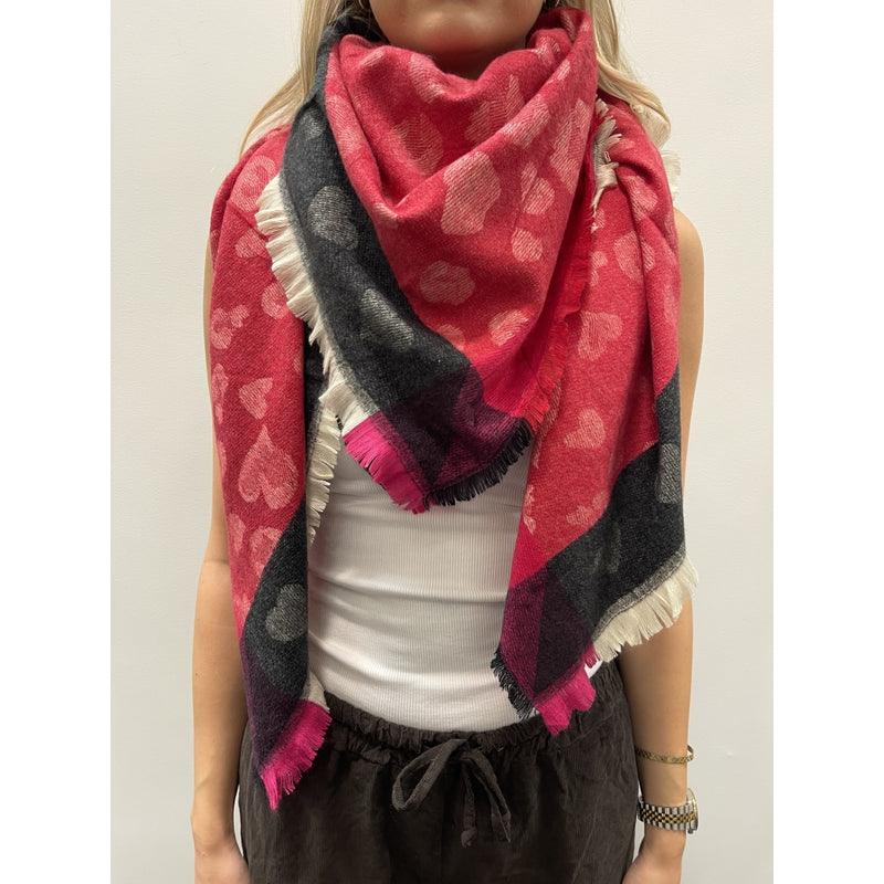 MARTA DU CHATEAU Marta du Chateau dam Scarf MdcSoraka BA-1499 Scarf Red