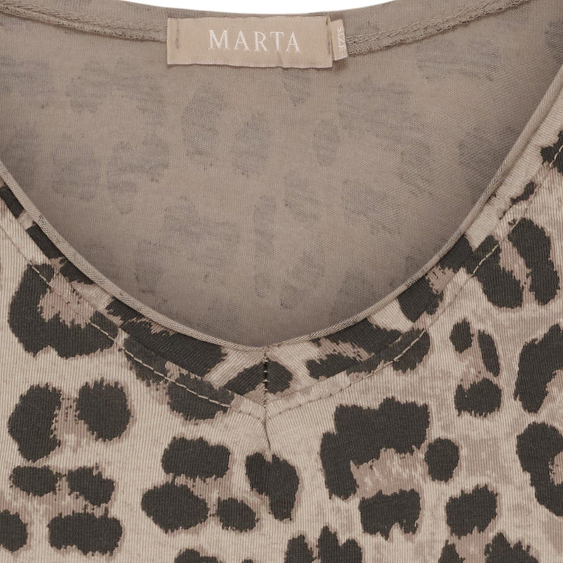 MARTA DU CHATEAU Marta du Chateau dam T-Shirt MdcHarper 2436C T-shirt Beige Leo