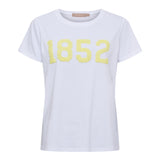 MARTA DU CHATEAU Marta du Chateau dam T-shirt MdcAlvera 84275-1852 T-shirt White/Yellow