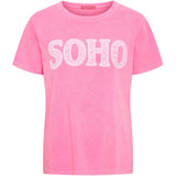 MARTA DU CHATEAU Marta du Chateau dam T-shirt MdcBelina 22585 Soho T-shirt Pink Fluo