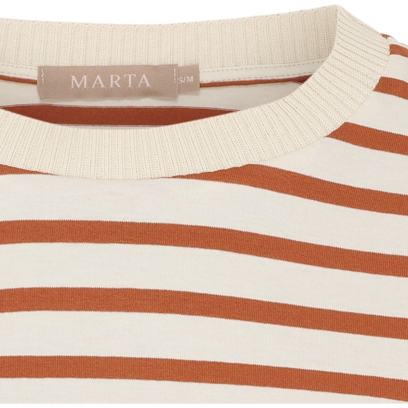 MARTA DU CHATEAU Marta du Chateau dam T-shirt MdcBrooklyn 58351 T-shirt Beige/Rust