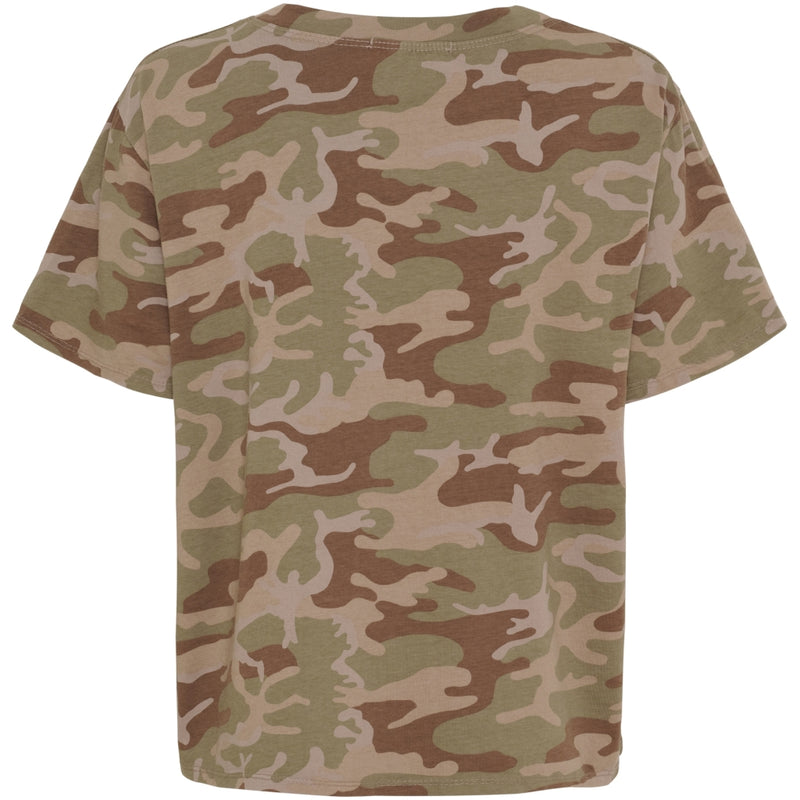 MARTA DU CHATEAU Marta du Chateau dam T-shirt MdcEstrid 22643 T-shirt Green Camo