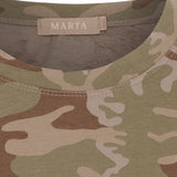 MARTA DU CHATEAU Marta du Chateau dam T-shirt MdcEstrid 22643 T-shirt Green Camo