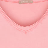 MARTA DU CHATEAU Marta du Chateau dam T-shirt MdcJanna 2436 T-shirt Corallo