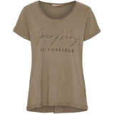 MARTA DU CHATEAU Marta du Chateau dam T-shirt MdcLillian 42005 T-shirt Fango