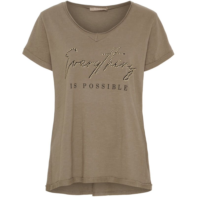 MARTA DU CHATEAU Marta du Chateau dam T-shirt MdcLillian 42005 T-shirt Fango