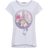 MARTA DU CHATEAU Marta du Chateau dam T-shirt MdcMarie 1535 T-shirt Multi Peace