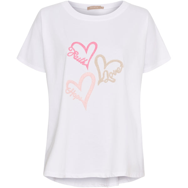 MARTA DU CHATEAU Marta du Chateau dam T-shirt MdcMilla 23049 T-shirt White