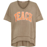 MARTA DU CHATEAU Marta du Chateau dam T-shirt MdcNella 2436/B T-shirt Marrone/Arancio