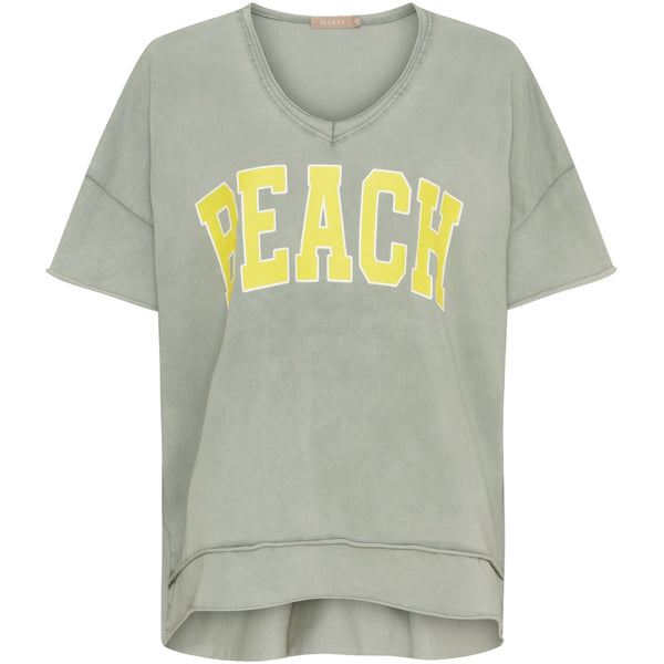 MARTA DU CHATEAU Marta du Chateau dam T-shirt MdcNella 2436/B T-shirt Military/Yellow