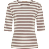 MARTA DU CHATEAU Marta du Chateau dam T-shirt MdcNena 7524 T-shirt Tortora