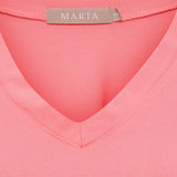 MARTA DU CHATEAU Marta du Chateau dam T-shirt MdcSabela 26100 T-shirt Corallo