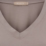 MARTA DU CHATEAU Marta du Chateau dam T-shirt MdcSabela 26100 T-shirt Fango