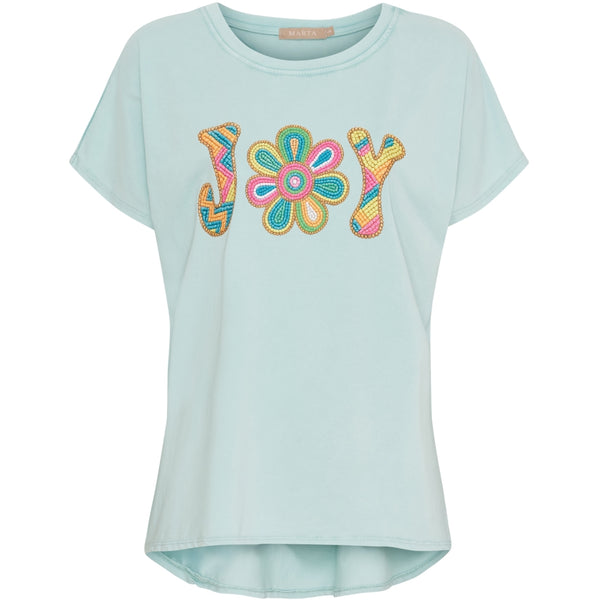 MARTA DU CHATEAU Marta du Chateau dam T-shirt MdcVilja 23049Joy T-shirt Aqua